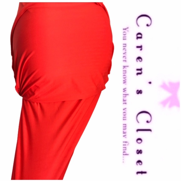 Kookai Lipstick Red Double Stretch Jersey Body-con Mini Dress - Picture 3 of 8